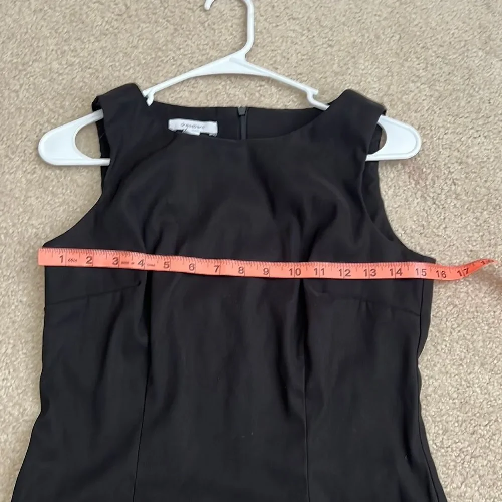 Dressbarn Black Sleeveless Sheath Dress Career Office Party‎ Cocktail Size 6